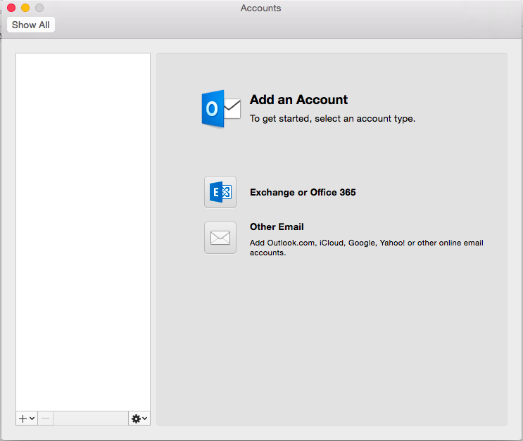 how to add account to outlook on mac